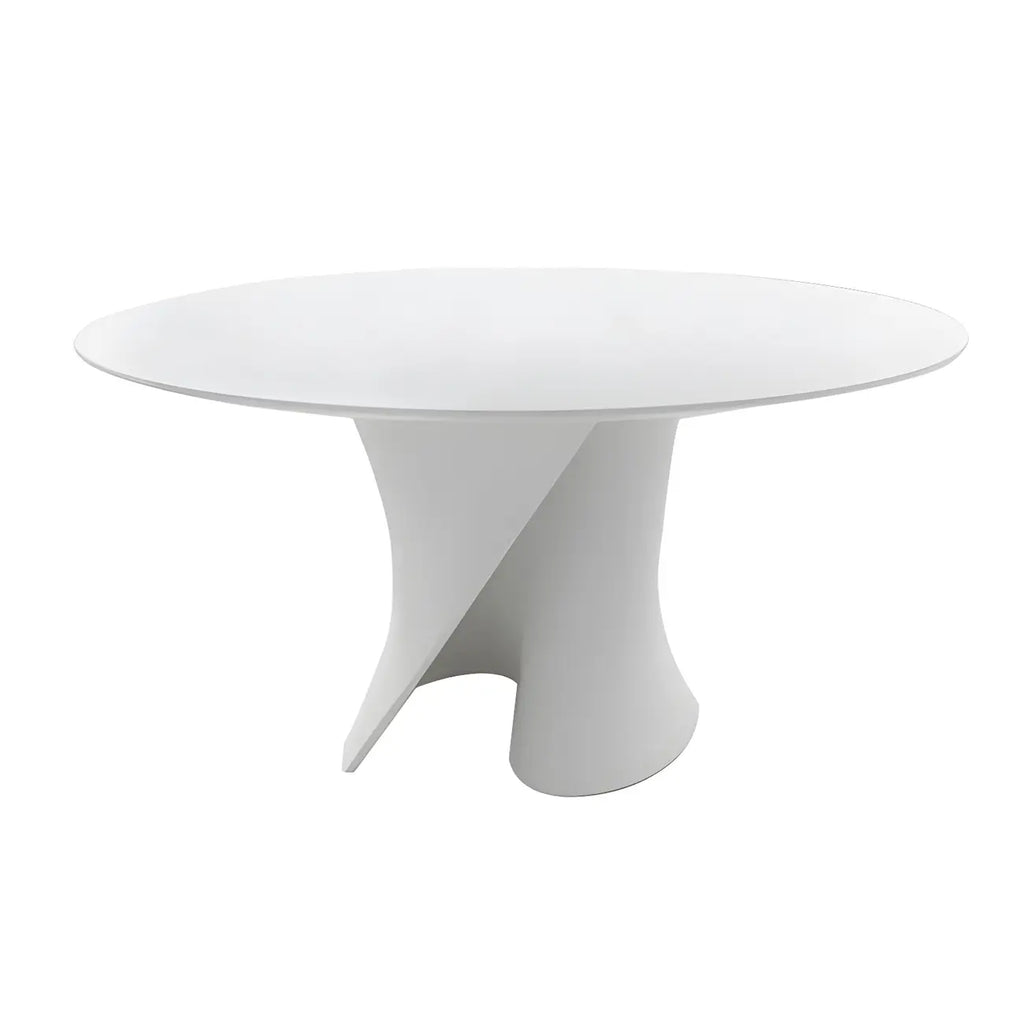 Solid Color Abstract Modern Round Wood Coffee Table