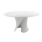 Solid Color Abstract Modern Round Wood Coffee Table