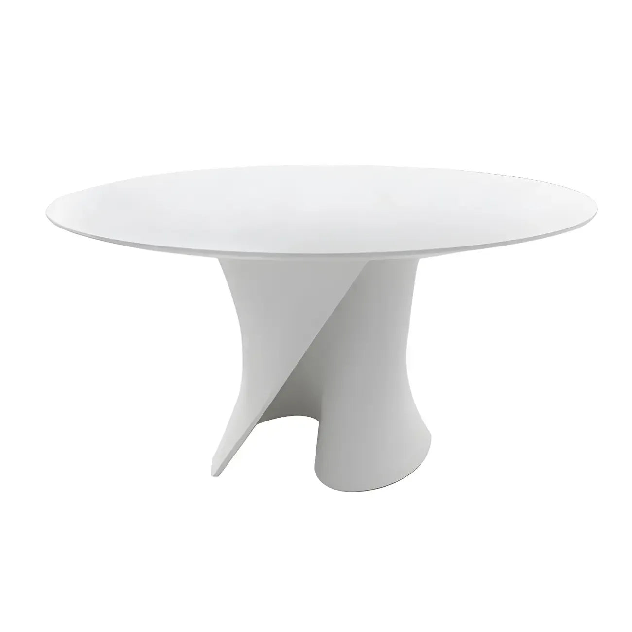 Solid Color Abstract Modern Round Wood Coffee Table