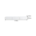 Contemporary Wooden Floating TV Stand in White with Lighting