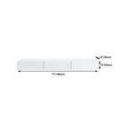 Contemporary Wooden Floating TV Stand in White with Lighting
