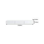 Contemporary Wooden Floating TV Stand in White with Lighting