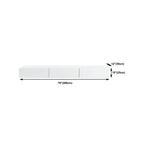 Contemporary Wooden Floating TV Stand in White with Lighting