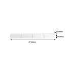 Contemporary Wooden Floating TV Stand in White with Lighting