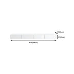 Contemporary Wooden Floating TV Stand in White with Lighting