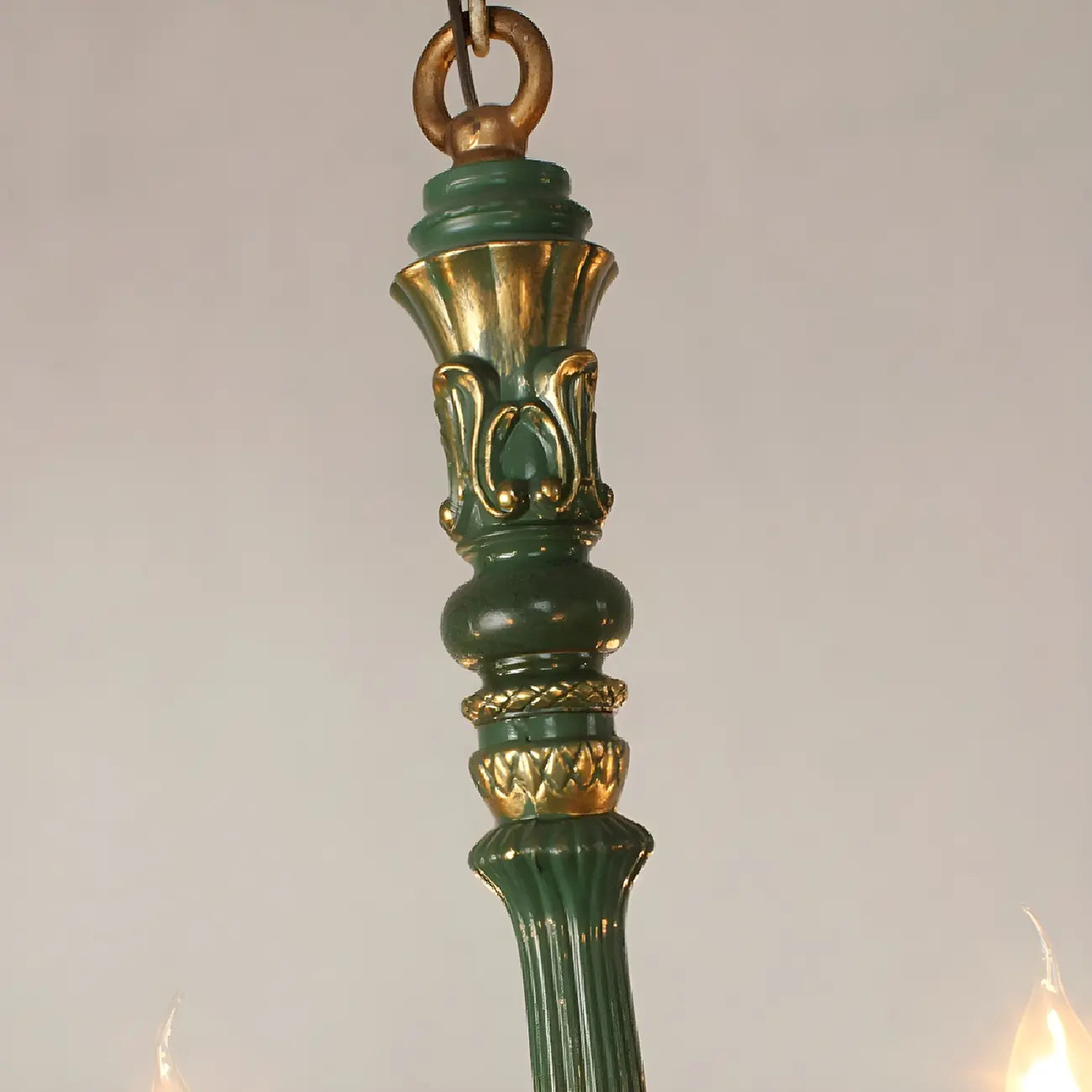 Traditional Adjustable 6-light Empire Wood Candelabra Chandelier