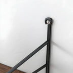 3-Shelf Nut-Brown Wall-Mounted Wood Open Bookcase