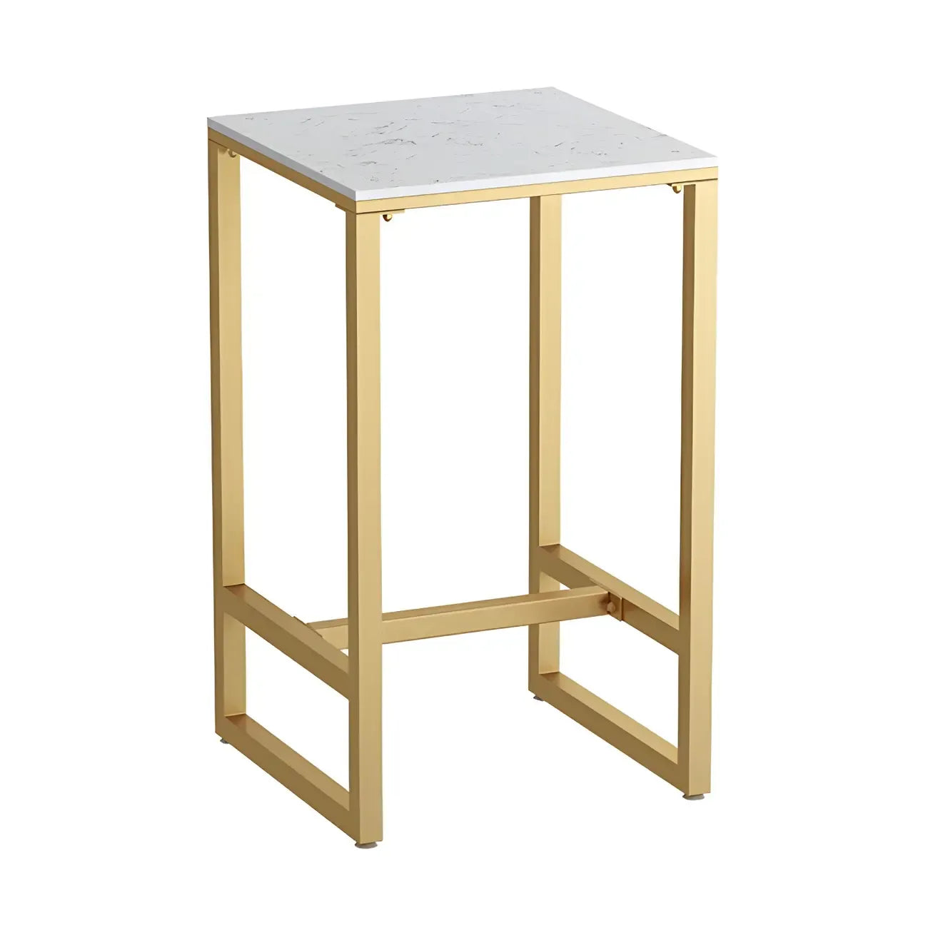Modern Metal Base Bar Height Table for Indoor Dining