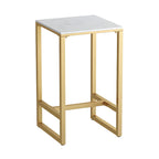 Modern Metal Base Bar Height Table for Indoor Dining