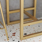 Modern Metal Base Bar Height Table for Indoor Dining