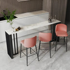 Modern Stone Bar Table with Double Pedestal for Kitchen