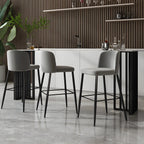Modern Stone Bar Table with Double Pedestal for Kitchen