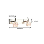 Classic Chrome Glass Shade Adjustable Vanity Light for Bathroom