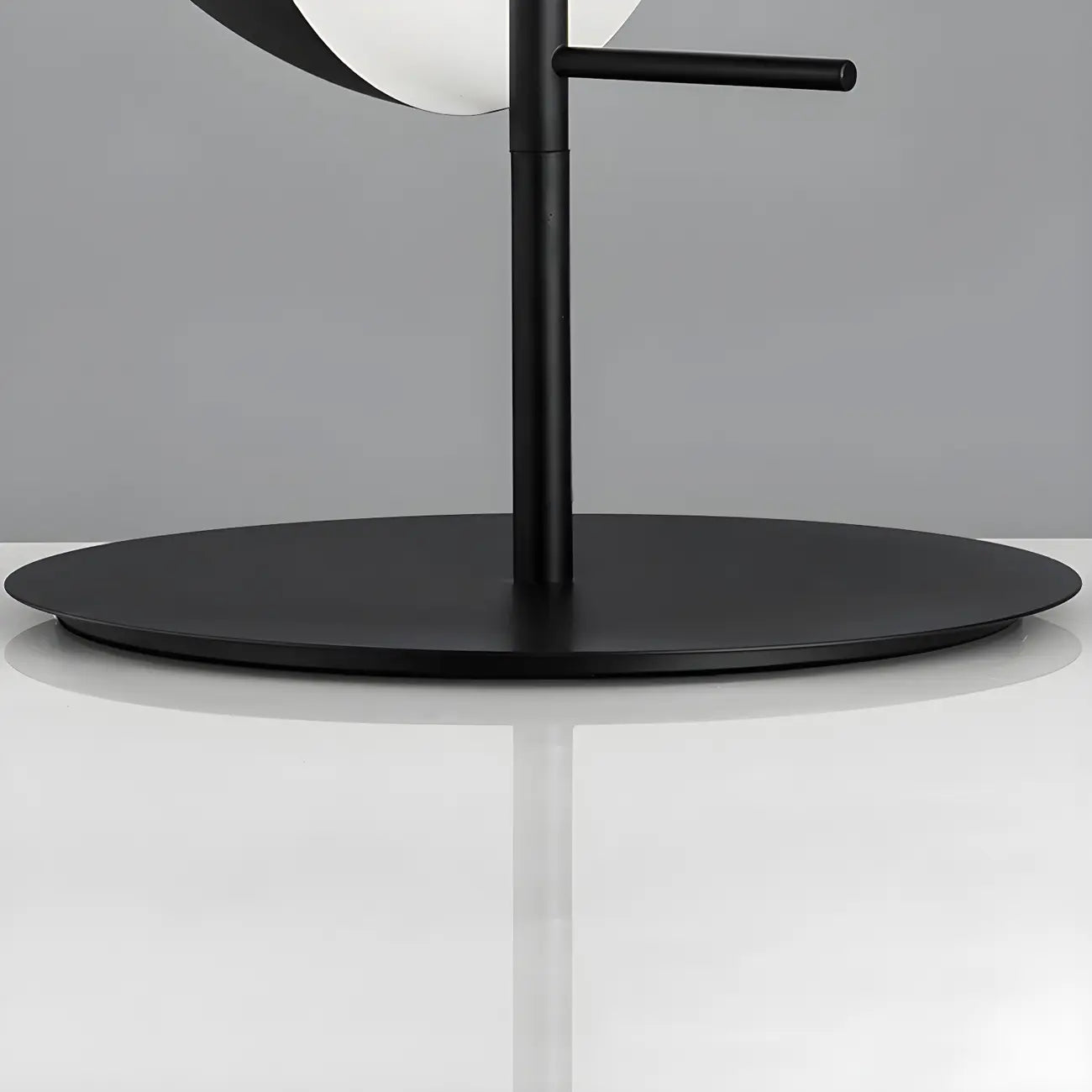 Modern Black Glass Globe Table Lamp for Bedroom
