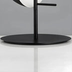 Modern Black Glass Globe Table Lamp for Bedroom