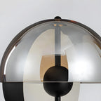 Modern Black Glass Globe Table Lamp for Bedroom