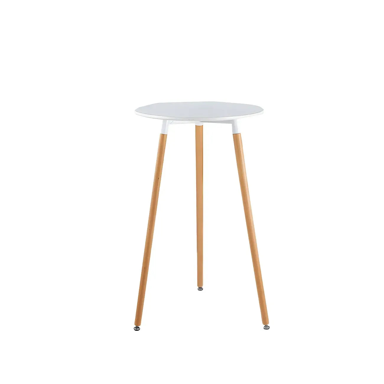 Wooden Natural Finish Square Small Bar Height Table