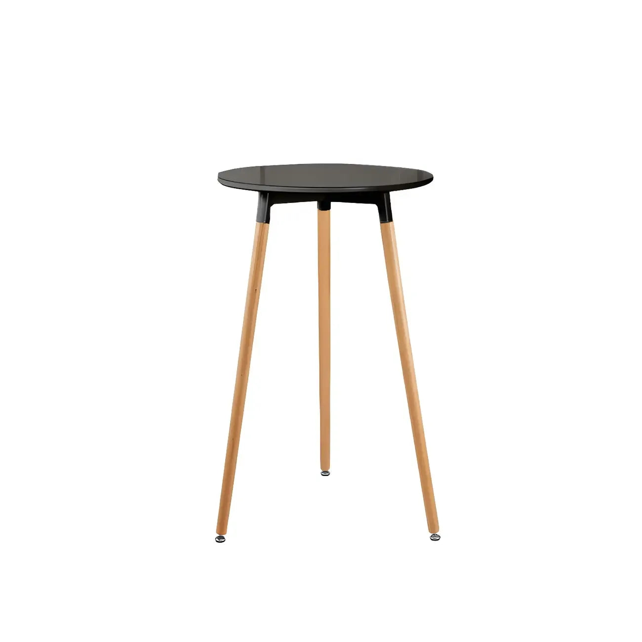 Wooden Natural Finish Square Small Bar Height Table