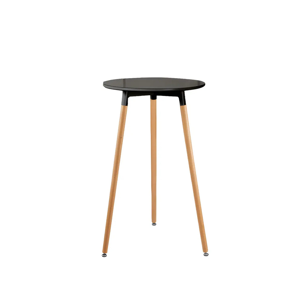 Wooden Natural Finish Square Small Bar Height Table