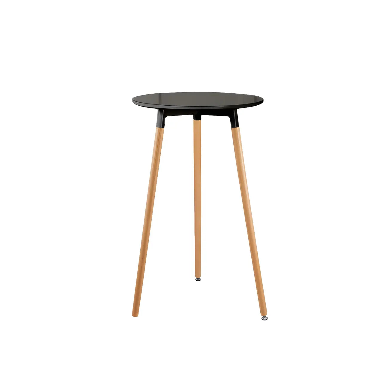 Wooden Natural Finish Square Small Bar Height Table