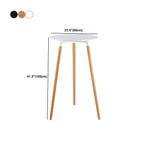 Wooden Natural Finish Square Small Bar Height Table
