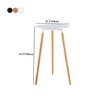 Wooden Natural Finish Square Small Bar Height Table