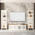 Elegant Modern Metal Black Glass Door Curio Cabinet
