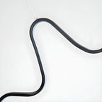 Artistic Black Linear Adjustable Island Pendant Light
