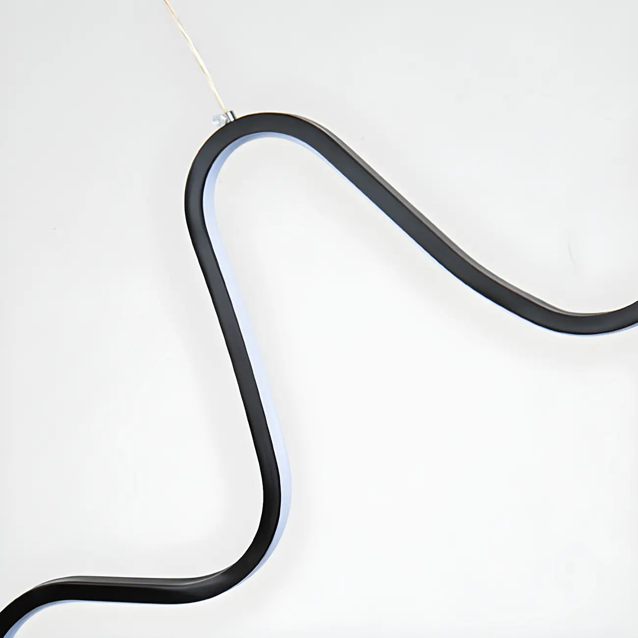Artistic Black Linear Adjustable Island Pendant Light