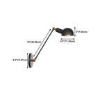 Adjustable Industrial Dome Swing Arm Wall Light