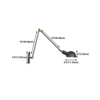 Adjustable Industrial Dome Swing Arm Wall Light