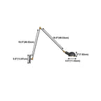 Adjustable Industrial Dome Swing Arm Wall Light