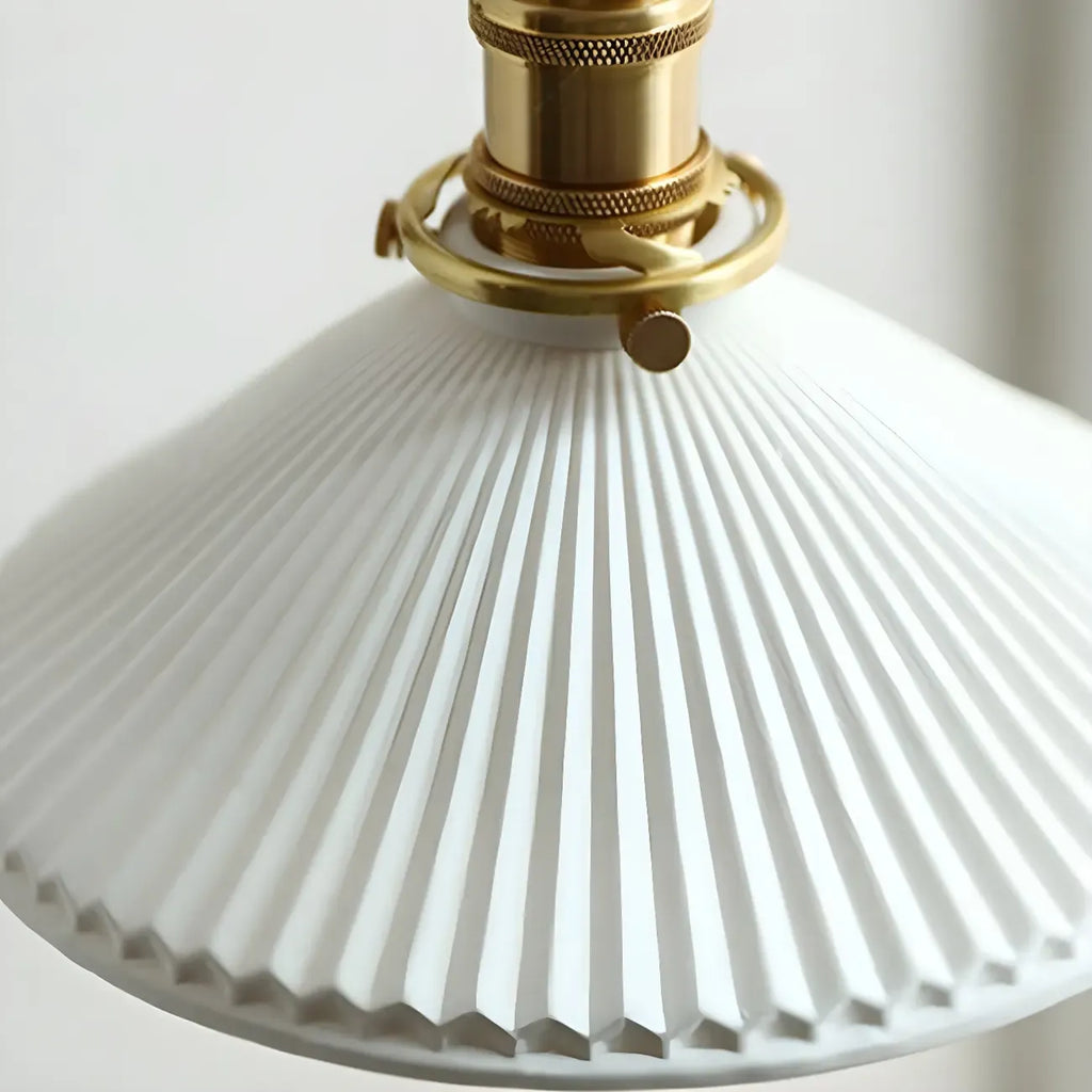 Rustic Wood Brass White Adjustable Swing Arm Wall Light