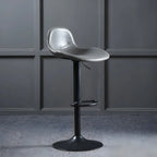 Modern Leather Adjustable Bar Stools with Footrest for Home Bar