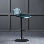Modern Leather Adjustable Bar Stools with Footrest for Home Bar