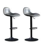Modern Leather Adjustable Bar Stools with Footrest for Home Bar