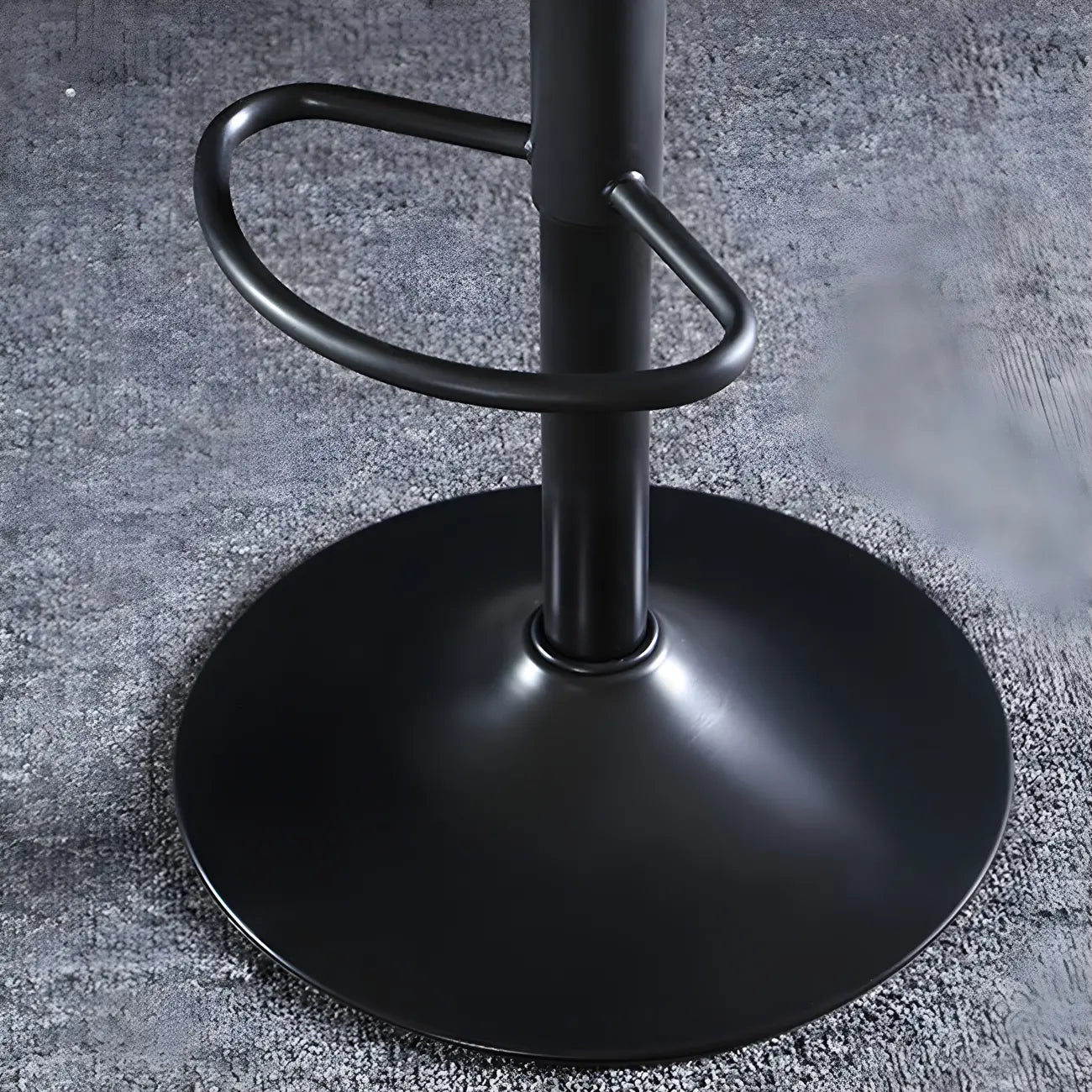 Modern Leather Adjustable Bar Stools with Footrest for Home Bar