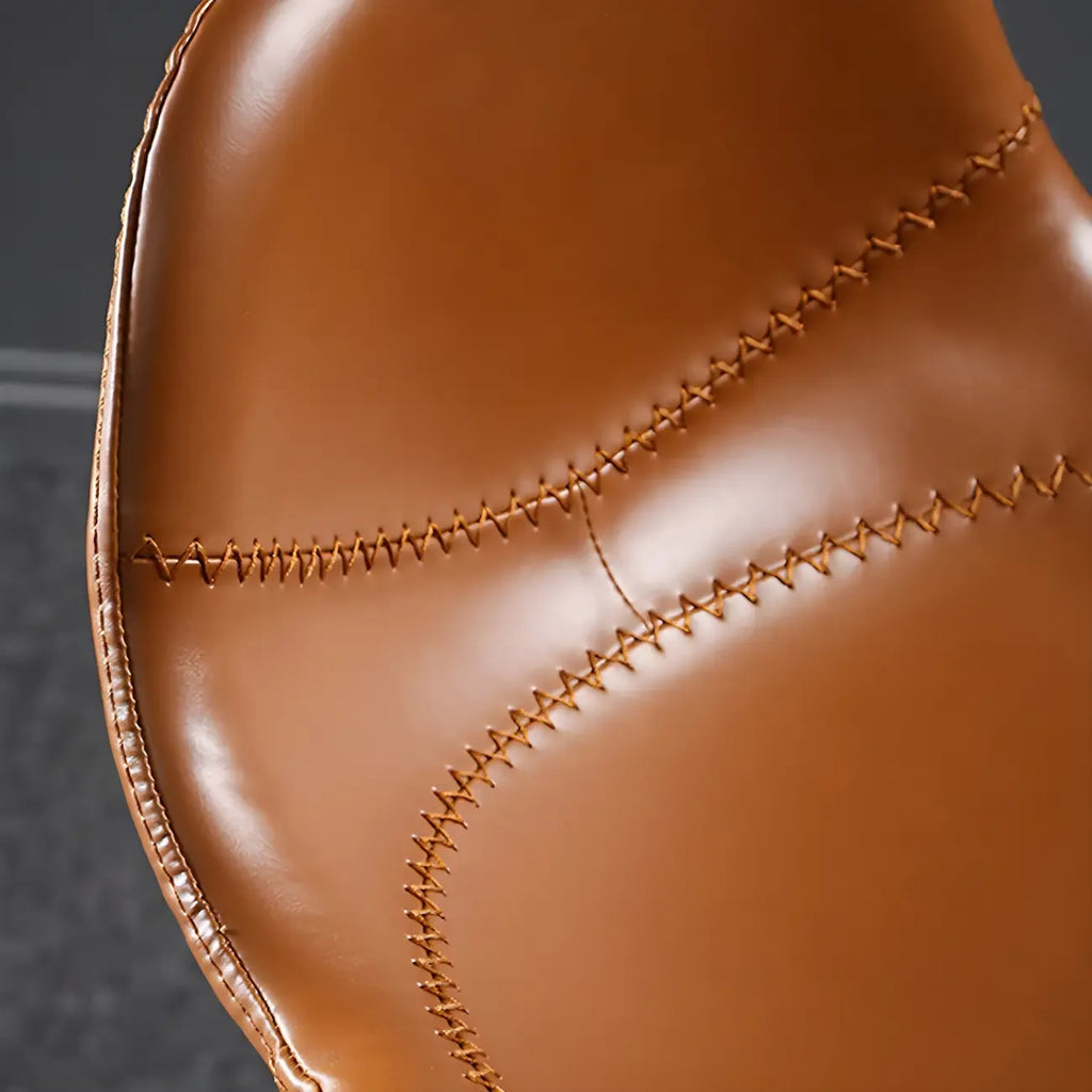 Modern Leather Adjustable Bar Stools with Footrest for Home Bar