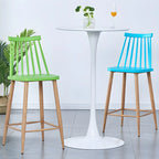 Simple White Round Metal Small Cocktail Bar Table
