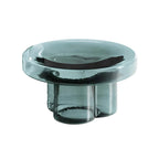 Simple Modern Round Clear Glass Coffee Table