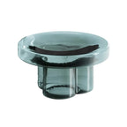 Simple Modern Round Clear Glass Coffee Table