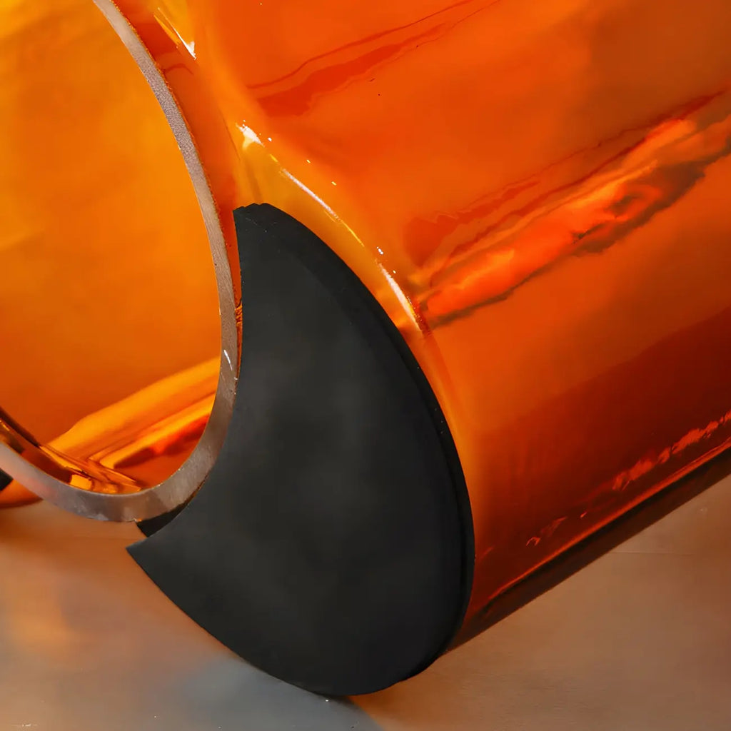 Simple Modern Round Clear Glass Coffee Table