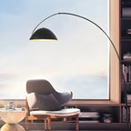 Black Metal Fishing Line Cone Floor Lamp