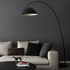 Black Metal Fishing Line Cone Floor Lamp