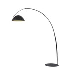 Black Metal Fishing Line Cone Floor Lamp