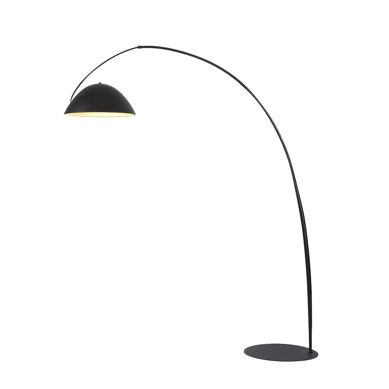 Black Metal Fishing Line Cone Floor Lamp