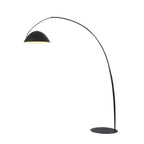 Black Metal Fishing Line Cone Floor Lamp