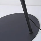 Black Metal Fishing Line Cone Floor Lamp