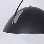 Black Metal Fishing Line Cone Floor Lamp