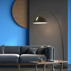 Black Metal Fishing Line Cone Floor Lamp